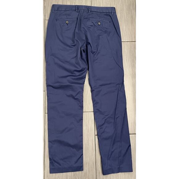 Bonobos Pants Mens Blue Slim Straight Monday Pants Size 33x32 Preppy Casual - Picture 4 of 7
